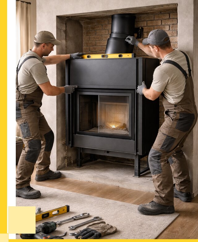 Установка каминных топок в Элисте под ключ от 18641 р. | ЭриданЭлс