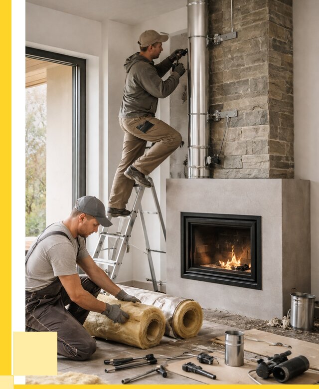 Монтаж дымоходов для каминов в Элисте от 15534 р. ЭриданЭлс