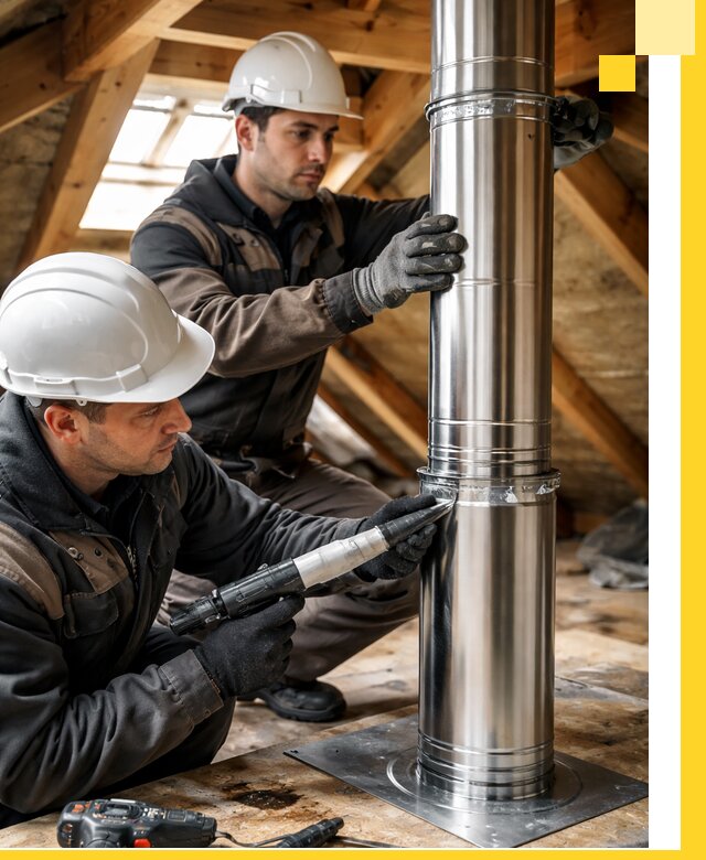 Монтаж дымоходов для каминов в Элисте с гарантией качества