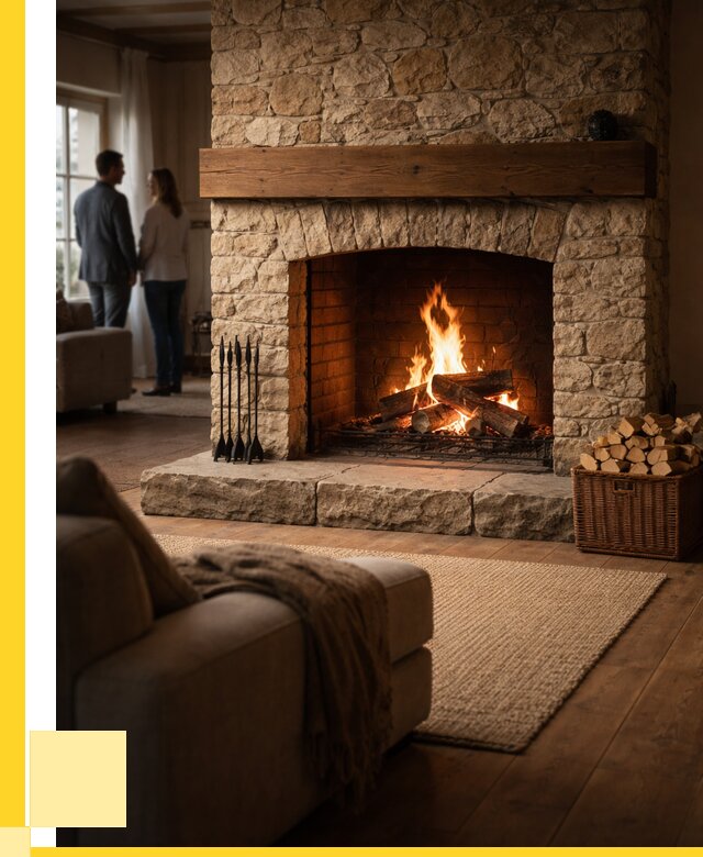 Открытые камины под ключ в Элисте от 155340 р. ЭриданЭлс