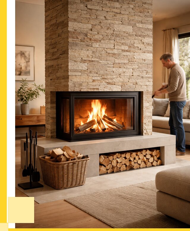 Дровяной камин под ключ в Элисте от 207120 р. | ЭриданЭлс