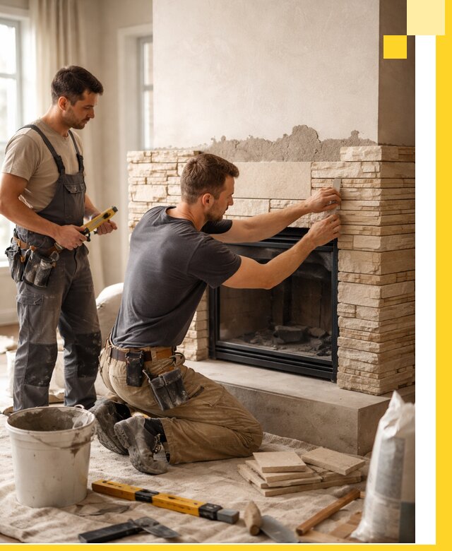 Установка и монтаж каминов для загородного дома в Элисте