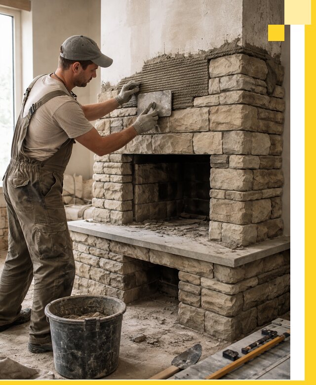 Строительство каминов под ключ в Элисте от проектирования до монтажа