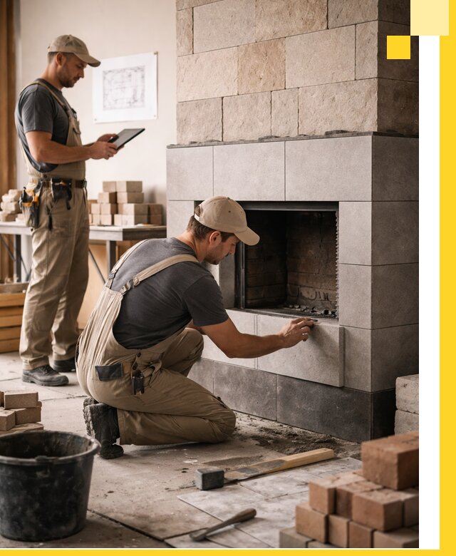 Индивидуальные проекты каминов и каминных систем в Элисте