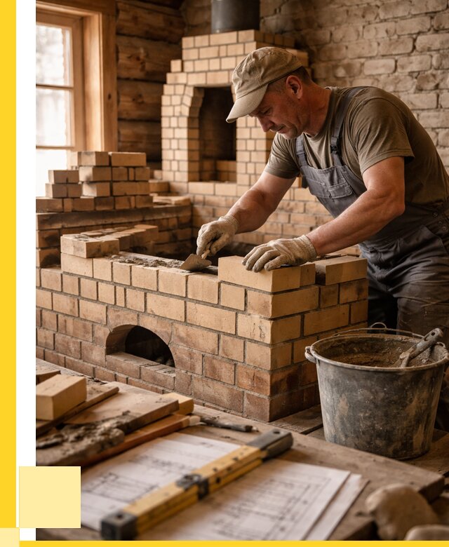 Кладка печей из кирпича в Элисте цены от 31068 р. - ЭриданЭлс