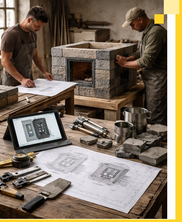 Разработка проектов печей с согласованием и монтажом в Элисте