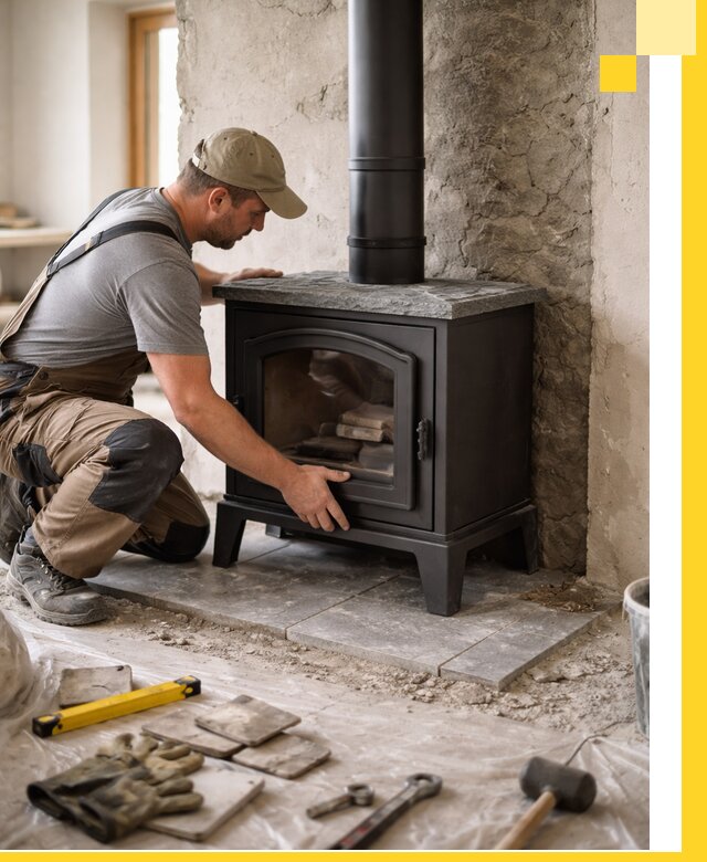 Профессиональный монтаж печей и каминов в Элисте под ключ