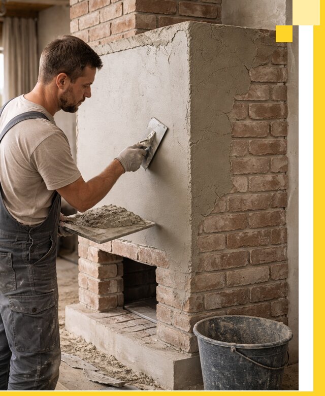 Отделка печей и облицовка каминов в Элисте под ключ