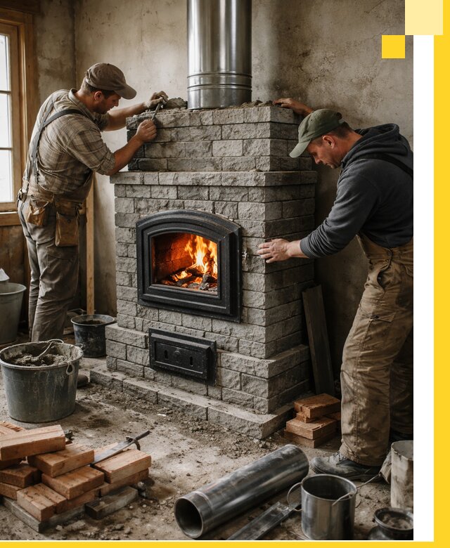 Производство, поставка и монтаж дровяных печей в Элисте