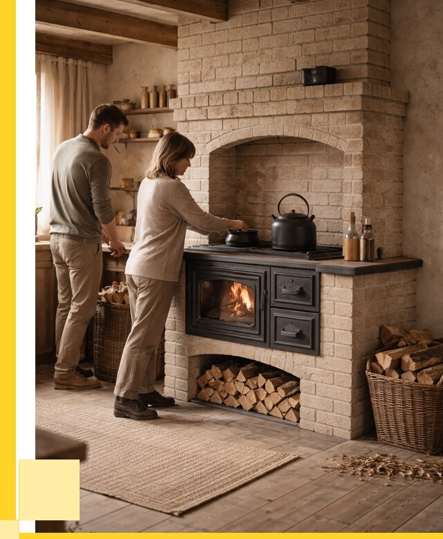 Печи с плитой в Элисте от 46602 р. | ЭриданЭлс — кирпичная печь