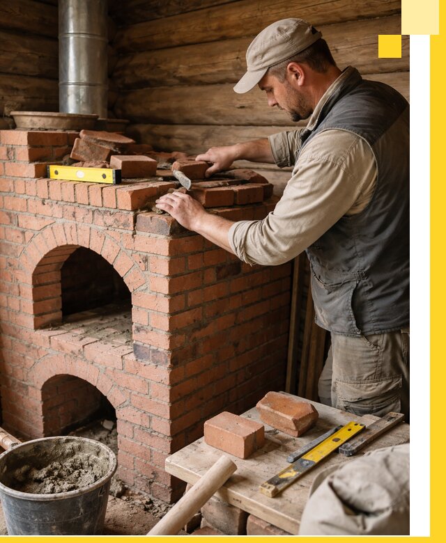 Изготовление и установка русских печей в Элисте под ключ