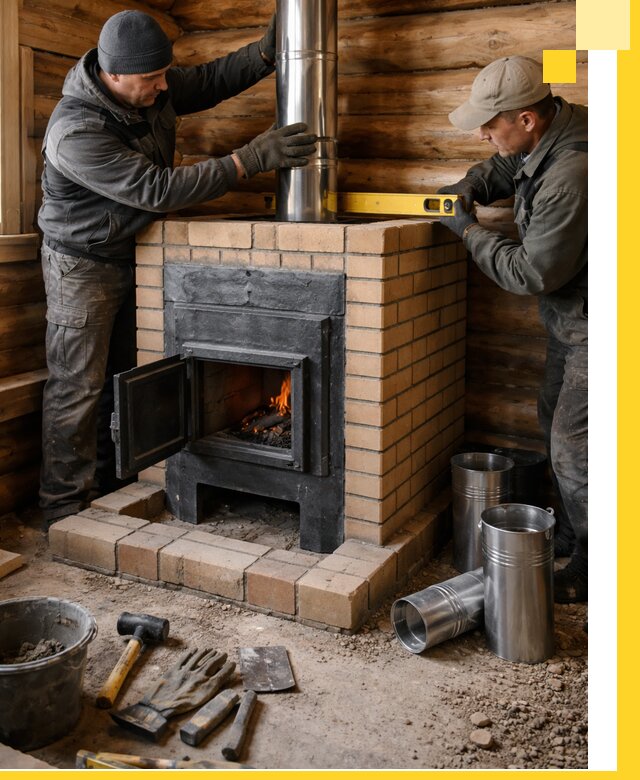 Проектирование, изготовление и установка банных печей в Элисте