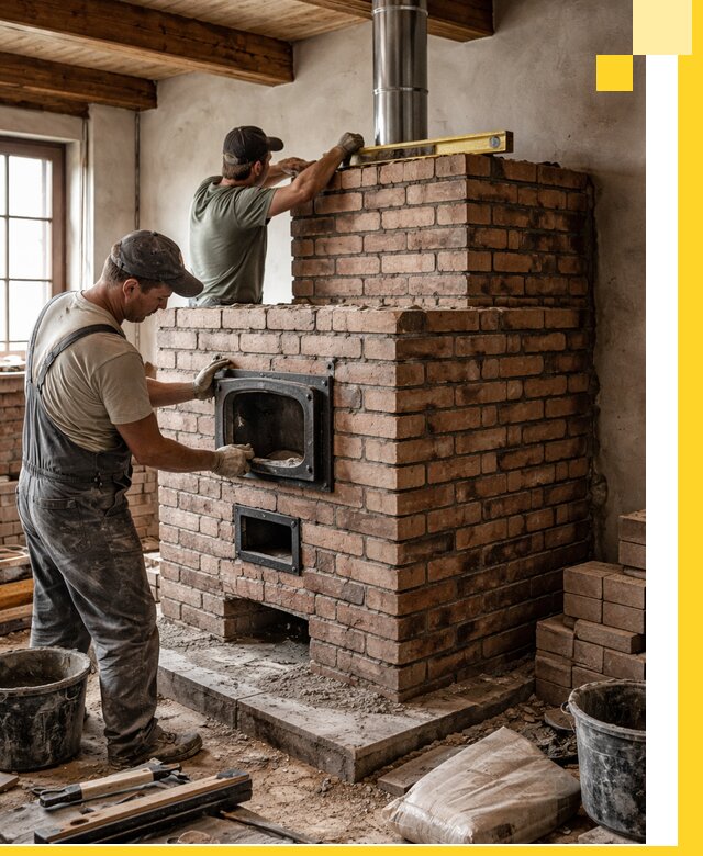 Печи для загородного дома под ключ в Элисте — монтаж и сервис