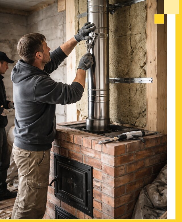 Изготовление и монтаж печей и дымоходов под ключ в Элисте