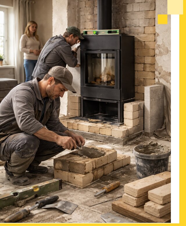 Печи и камины под ключ: проект, установка в Элисте