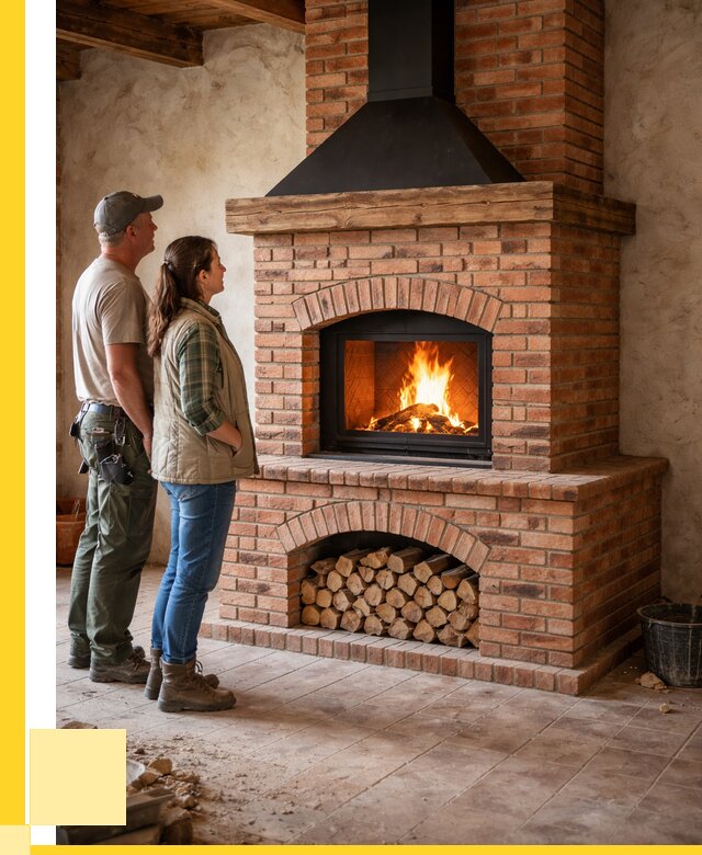 Печи камины из кирпича в Элисте от 124272 р. | ЭриданЭлс