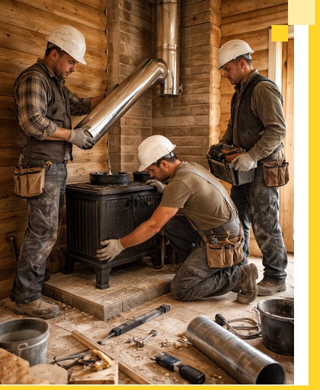 Профессиональный монтаж банных печей и дымоходов в Элисте