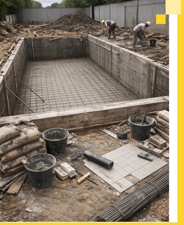 Строительство бассейнов под ключ в Элисте, дизайн и монтаж