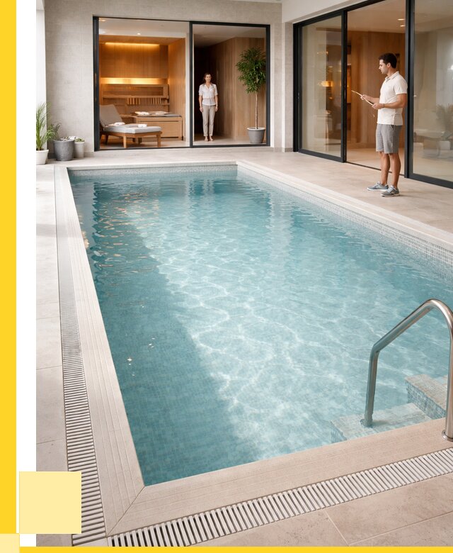 Отделка бассейна пленкой ПВХ в Элисте от 3625 р. - ЭриданЭлс