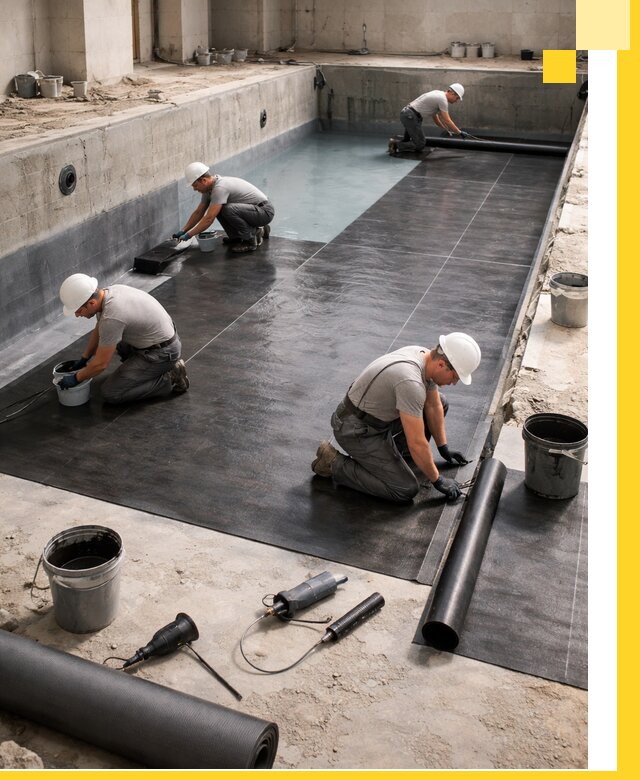 Профессиональная гидроизоляция бассейнов и чаш в Элисте под ключ