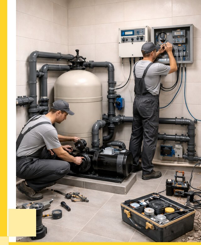 Монтаж оборудования для бассейнов в Элисте от 41424 р. | ЭриданЭлс