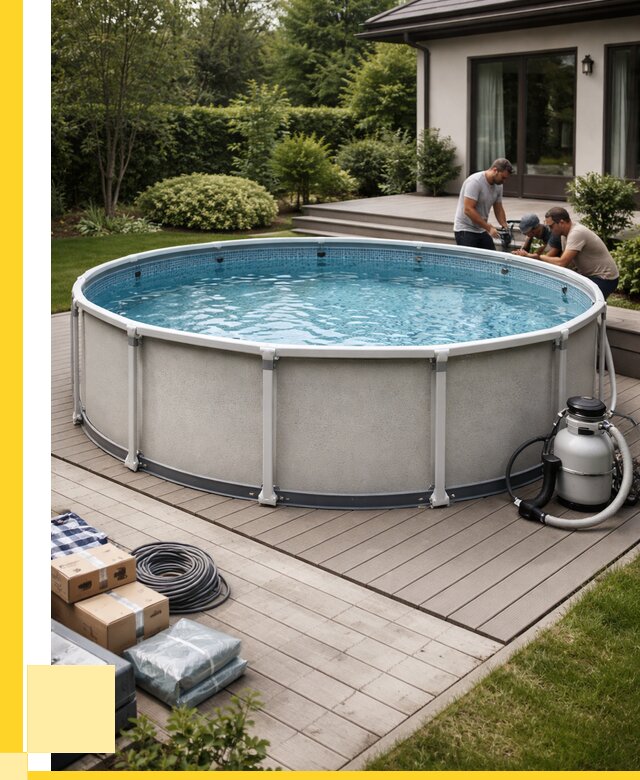 Купить каркасные бассейны в Элисте от 46602 р. | ЭриданЭлс