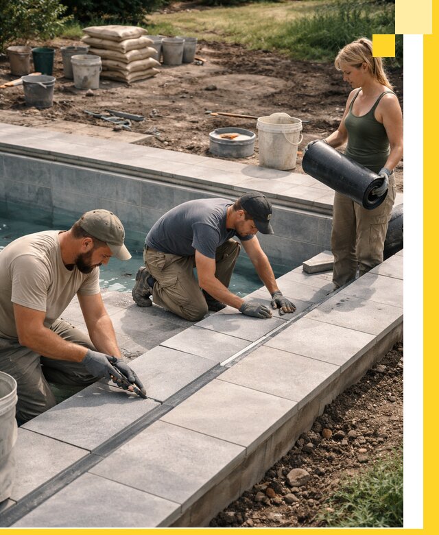 Строительство и монтаж уличных бассейнов под ключ в Элисте