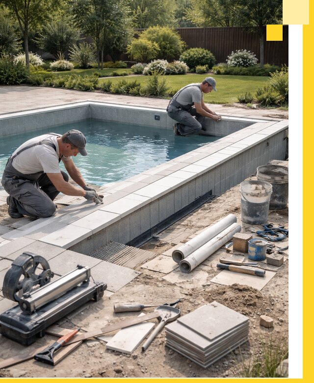 Строительство открытых бассейнов под ключ в Элисте профессионально