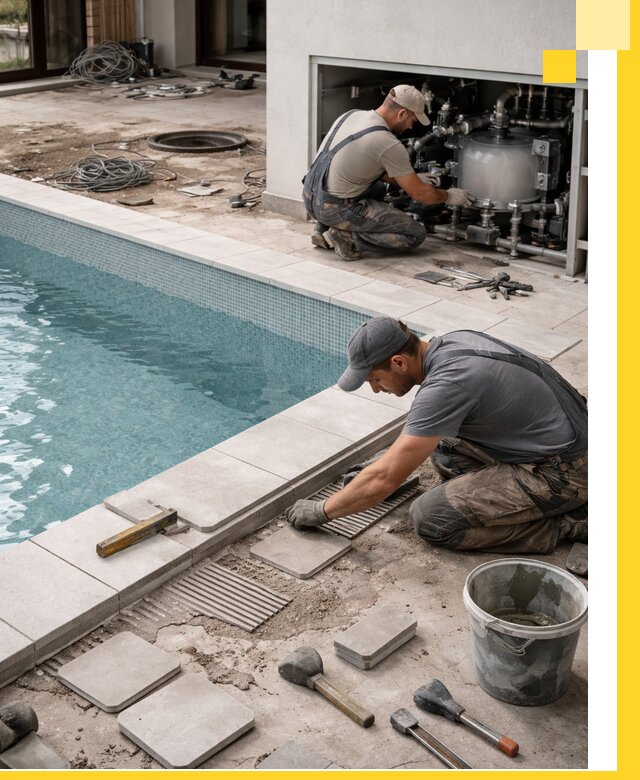 Строительство и монтаж бассейнов в коттедже в Элисте