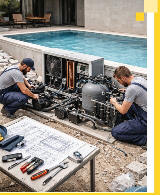 Проектирование и монтаж бассейнов с подогревом в Элисте