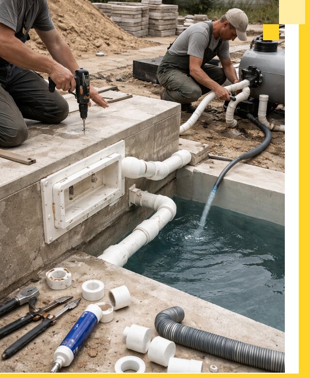 Строительство скиммерных бассейнов под ключ в Элисте