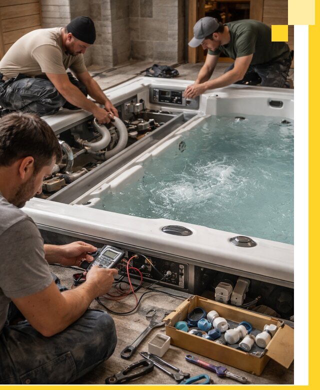 Гидромассажные бассейны под ключ в Элисте, дизайн и монтаж