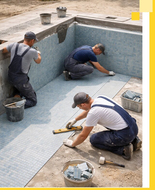 Укладка и установка плитки для бассейнов под ключ в Элисте