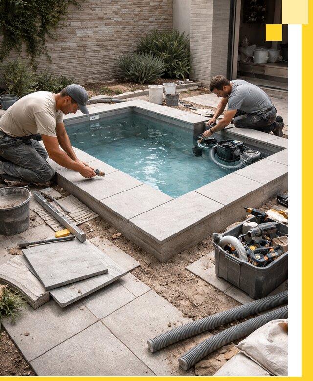 Мини бассейны под ключ в Элисте, дизайн и установка