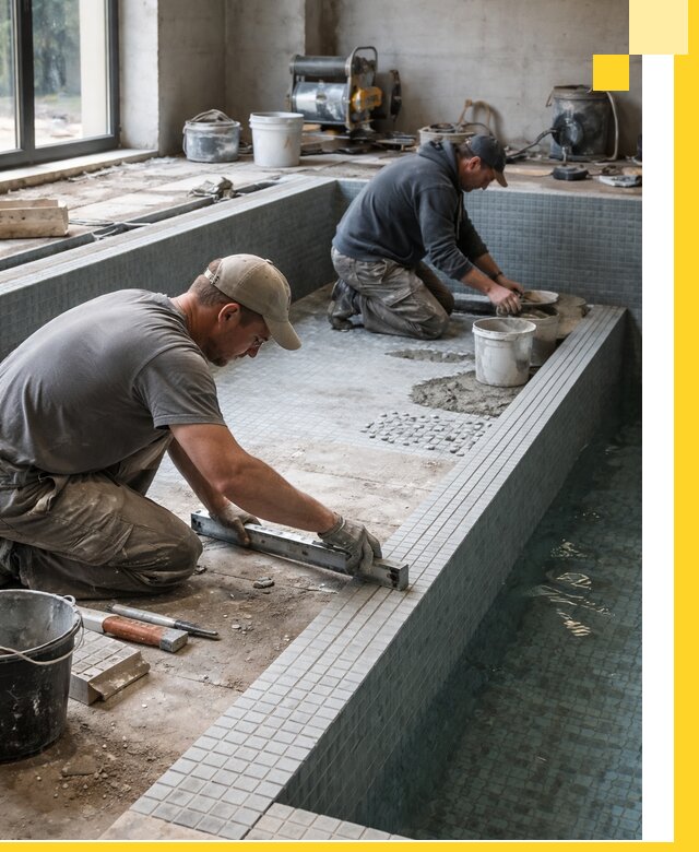 Строительство бассейна в частном доме в Элисте под ключ