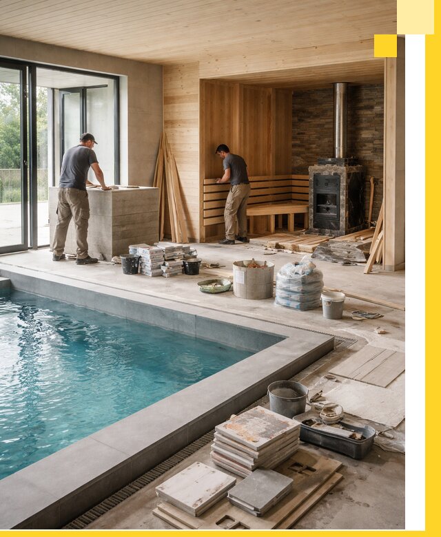 Проектирование и строительство бань с бассейном в Элисте