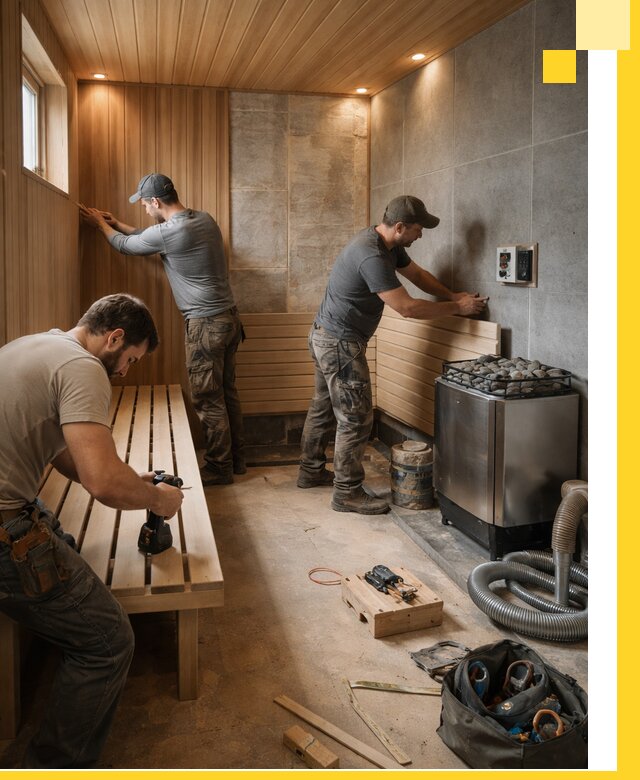 Сауны под ключ в Элисте, проектирование, строительство, отделка