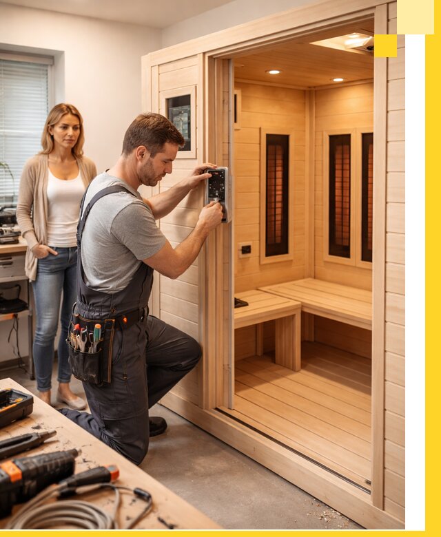 Инфракрасные сауны под ключ в Элисте продажа и установка