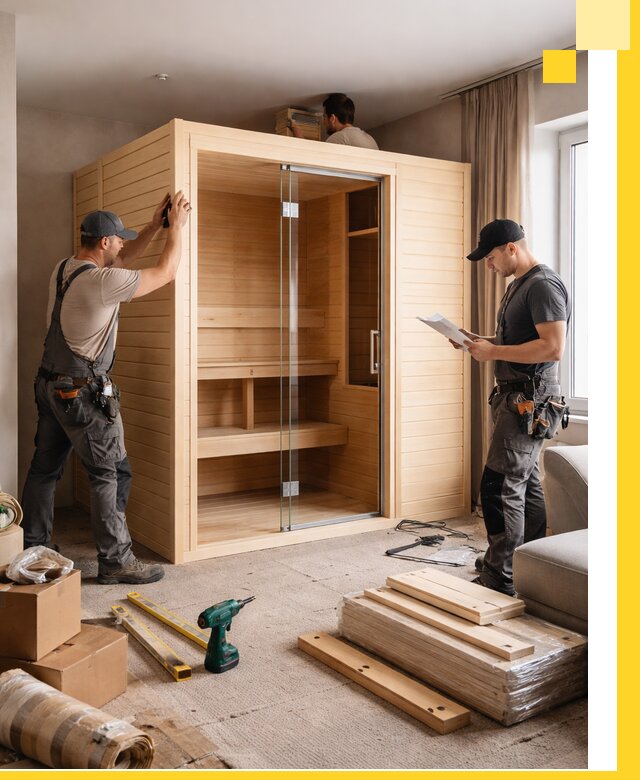 Установка и благоустройство саун в квартире в Элисте