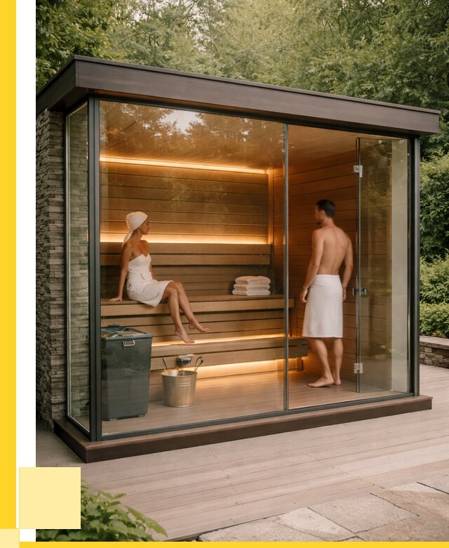 Сауна стеклянная и двери для сауны в Элисте от 258900 р. | ЭриданЭлс