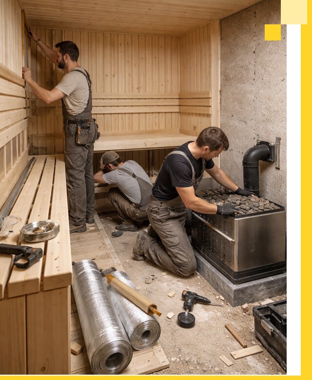 Индивидуальные сауны на заказ в Элисте под ключ, проект и монтаж