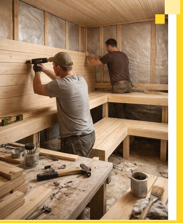 Профессиональная отделка бань и саун под ключ в Элисте