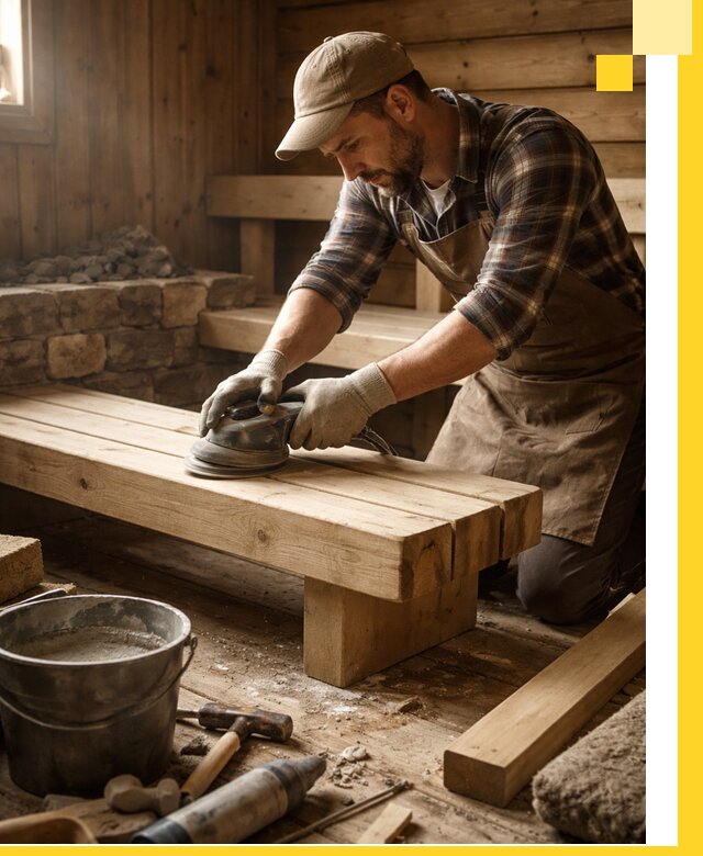 Ремонт бань под ключ в Элисте с гарантией качества и сроков