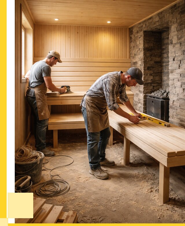 Отделка бани в Элисте: внутренняя отделка от 3107 р. | ЭриданЭлс