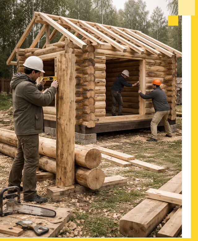 Строительство бань для дачи под ключ в Элисте с доставкой и монтажом