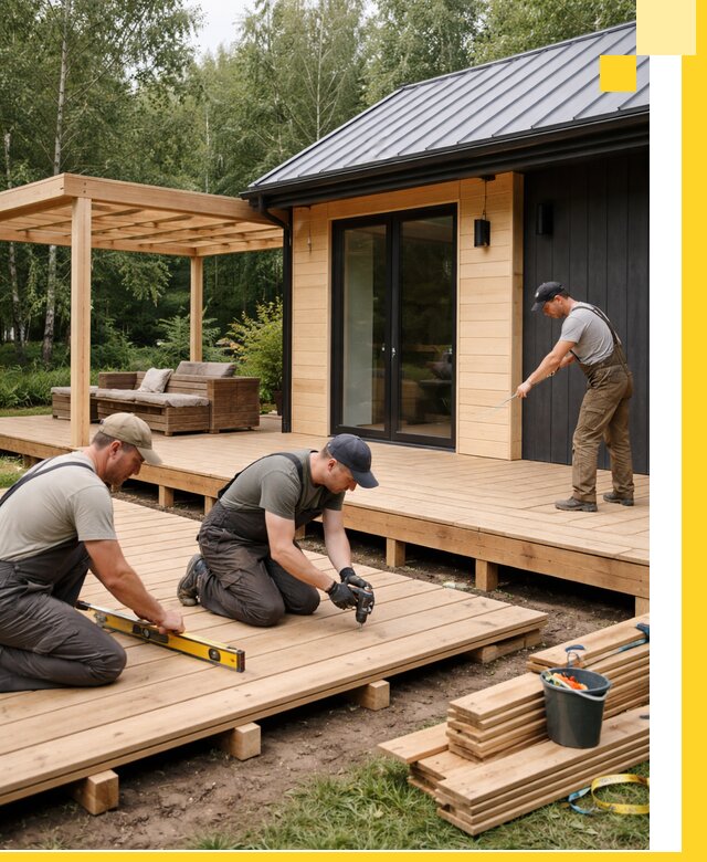 Строительство бань с террасой и бассейном под ключ в Элисте