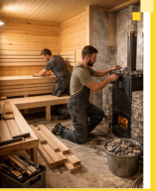 Дизайн и строительство интерьеров бань под ключ в Элисте