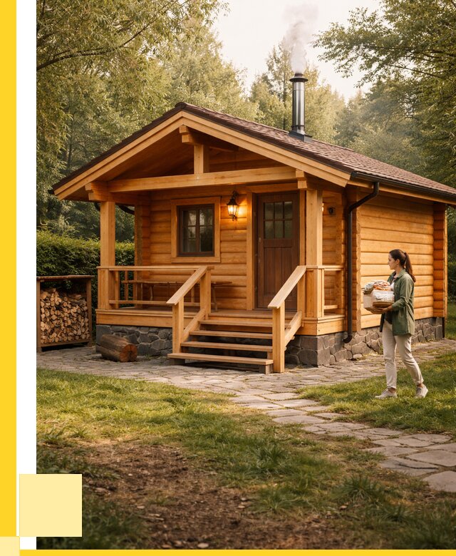 Купить баню под ключ в Элисте от 673140 р. | ЭриданЭлс