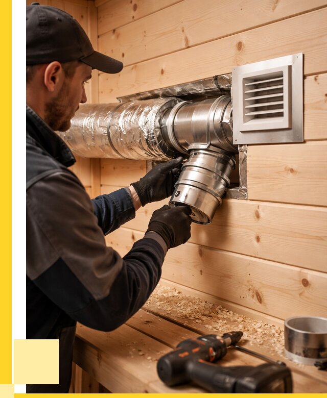 Монтаж вентиляции бани в Элисте от 12427 р. | ЭриданЭлс