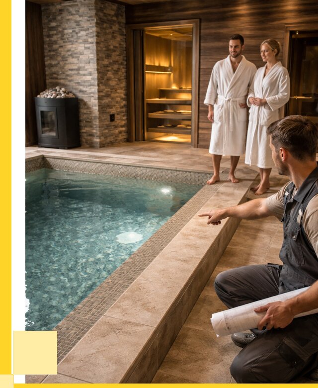 Проект бани с бассейном под ключ в Элисте от 67314 р. | ЭриданЭлс